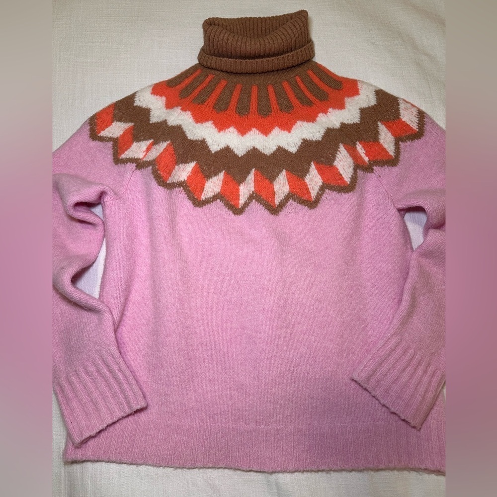 J Crew Super Soft Fair Isle Wool Sweater - Picture 9 of 13